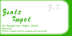 zsolt kugel business card